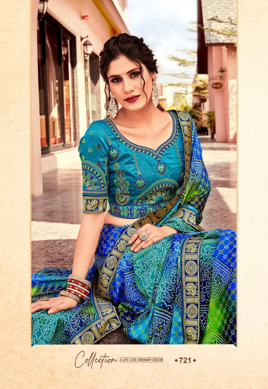 Mangalam Vol 2 By Stylewell Bandhej Wedding Sarees Catalog